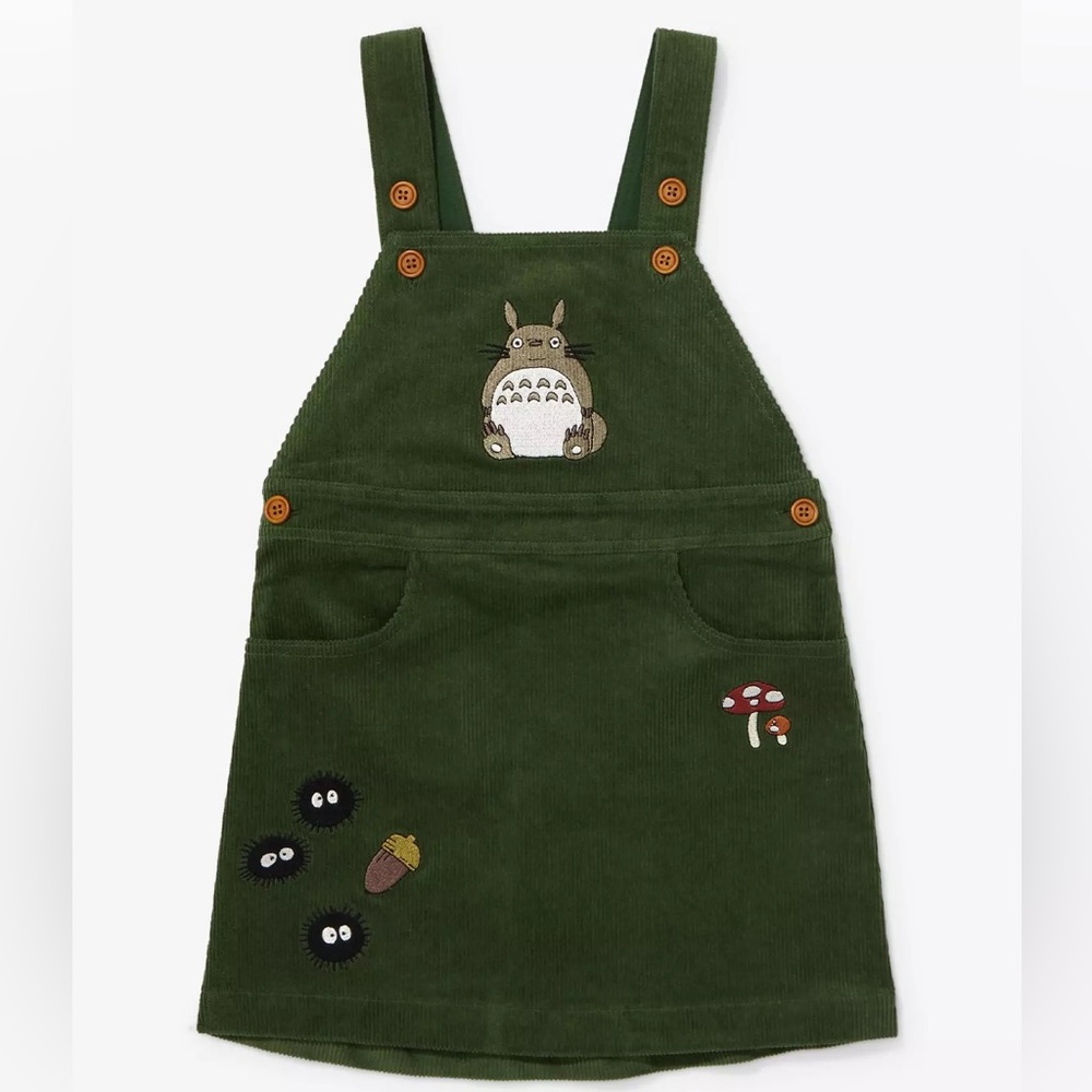 Studio Ghibli My Neighbor Totoro Icons Corduroy Toddler Overall Dress BoxLunch